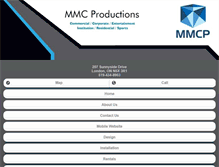 Tablet Screenshot of mmcproductions.net